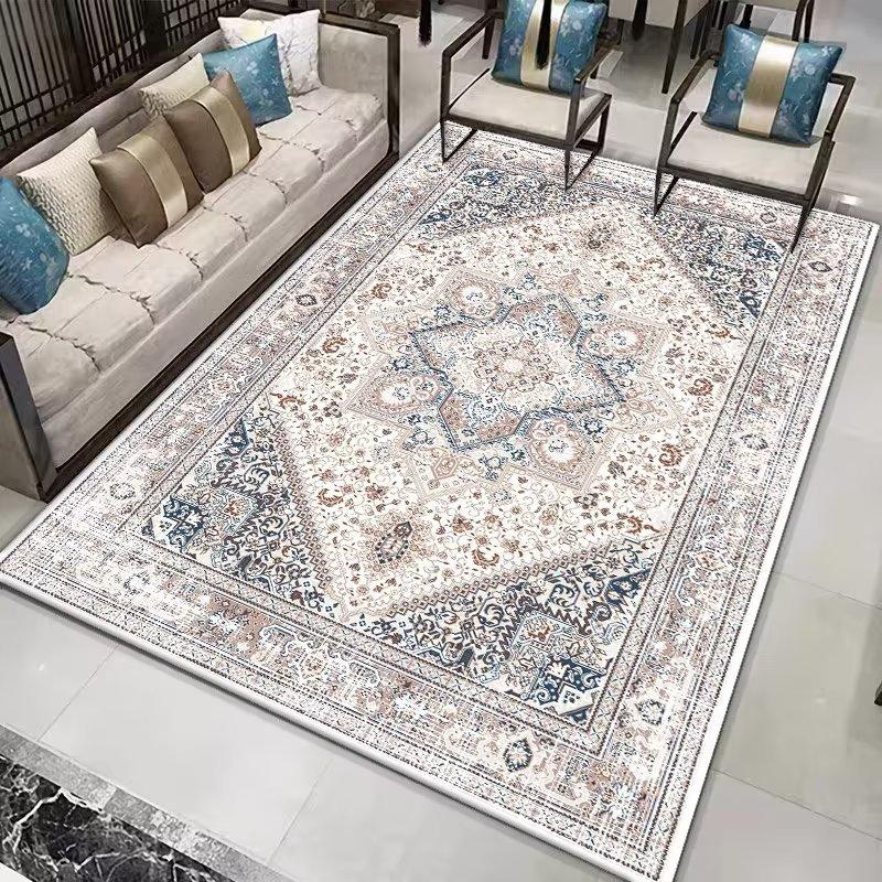 Persian Carpet Retro Ethnic Style Living Room Carpet Fully Covered Carpet Sofa Tea Table Carpet