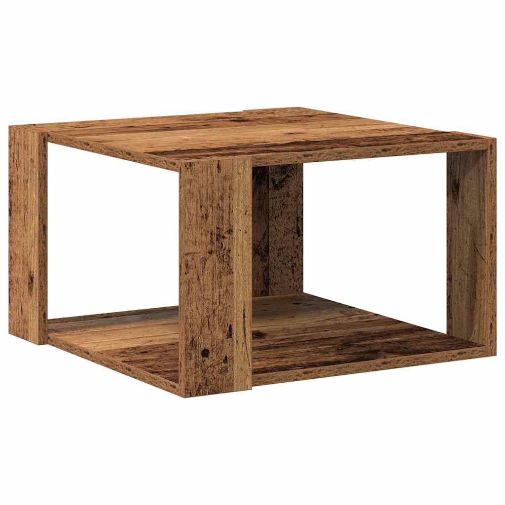 Coffee Table Reclaimed Wood Look 51.5 x 51.5 x 30 cm Engineered Wood