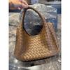 26 New leather women's bags sheepskin cross-border simple fashion tote bag nappa sheepskin retro woven single udj