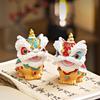 Decorative Lion Dance Figurine Set