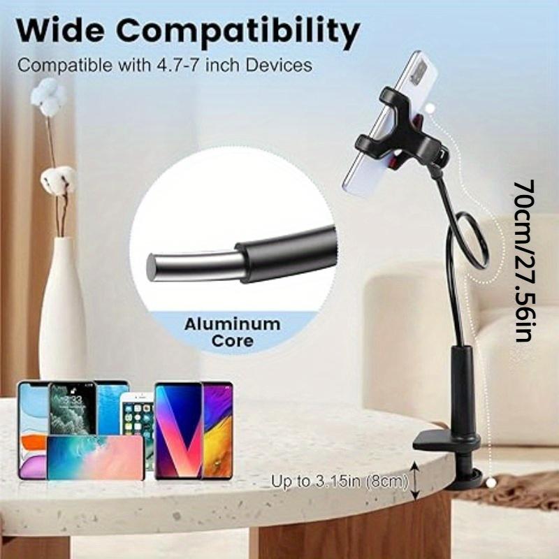 360 Degree Rotating Tablet Phone Holder Spiral Base, Lazy Person Holder Phone Bedside Holder, Desktop Holder No Need To Hold