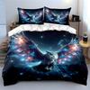 Galaxy Owl Themed Decor Set Multiple sizes kid's and adults' bedroom Exquisite 3PC bedding set gift