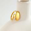 Women's Chunky Oval Opening Ring,Unique Stainless Steel Punk Rings,Trendy Jewelry Gift To Girls