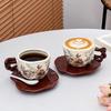 High-End Underglaze Coffee Cups And Saucers Gift Box Souvenir Mugs Gift High-End Gift Boxes Housewarming New Home Sets