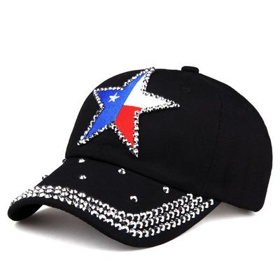Colorful Diamond-studded Summer Baseball Cap Travel Sun Hat Peaked Cap Hip Hop Hat Mesh Sun Hat