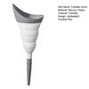 Foldable Female Urinal Device Outdoor Travel Camping Hiking Emergency Pee Conch Funnel Portable Reusable Women She Pee Cup Stand-Up Urinal