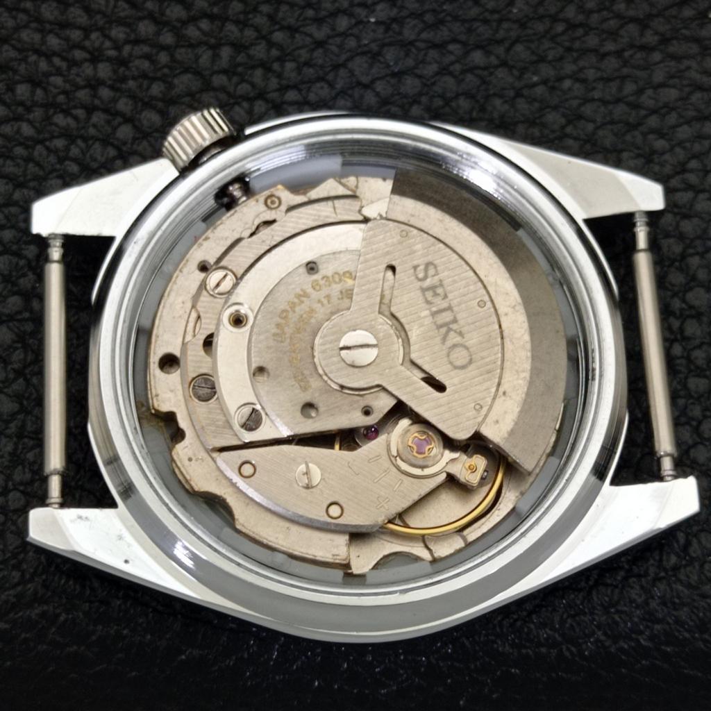 MENS VINTAGE REFURBISHED SEIKO 5 AUTOMATIC JAPAN BLACK DIAL WATCH A440545-4 Sk-a440545