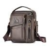 STEEL LION Men's Cowhide Leather Crossbody Sports Bag - Durable, Fashionable, Mini Handbag