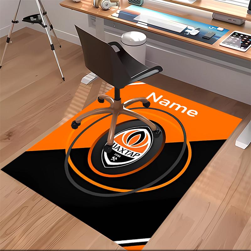 Op maat gemaakte FC Shakhtar Donetsk Print Vloerkleed - Zacht, Wasbaar Antislip Binnentapijt, Woonkamer, Huis & Kantoor Decoratief Tapijt