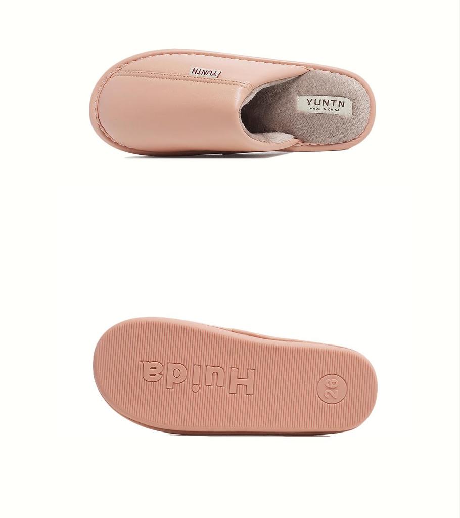 Wolken Wasserdichte Rutschfeste Baumwollpantoffeln - Weiche Sohle Indoor Warm PU-Leder für Paare, Männer & Frauen - Perfekt für Herbst & Winter