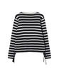 THE GREEN LAB Striped Shirred Knit [Black]
