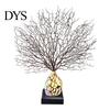 Creative Gift for Home Tree of Life Resin Night Light, Colorful Gemstone Mosaic LED Table Lamp with Solid Wood Base Base, Vintage Art Desktop