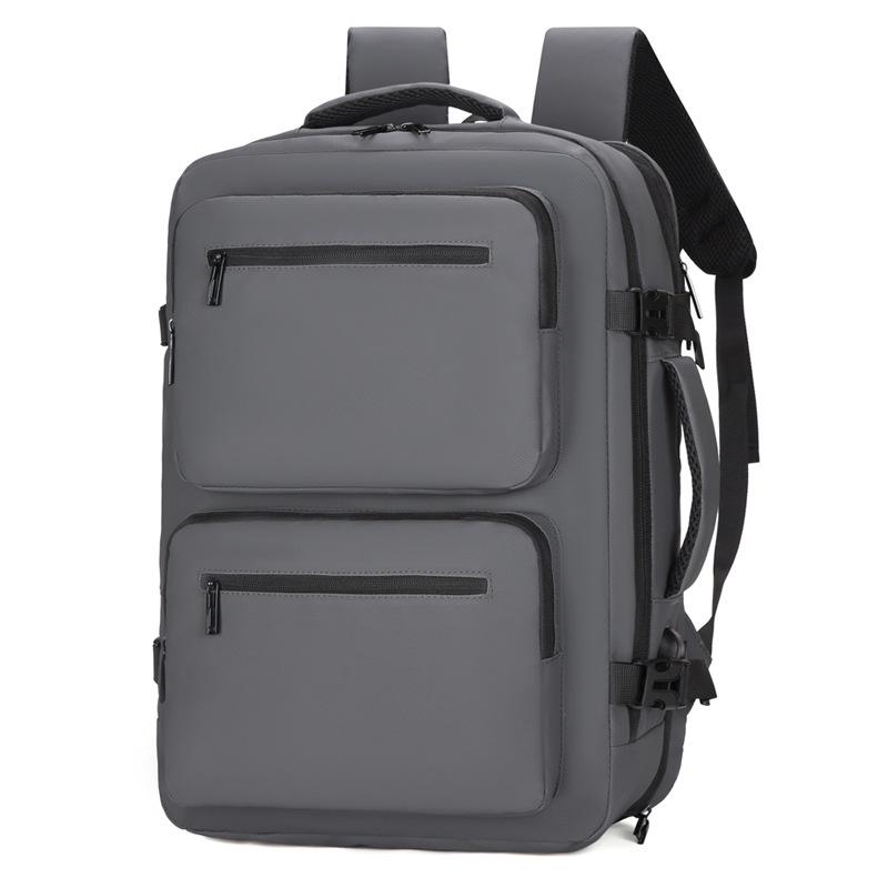 

Расширяемый Водоотталкивающий Многофункциональный Дорожный Рюкзак Большой Вместимости серый