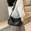 First Layer Cowhide Middle-aged Women's Bag Fringed Mother Bag Genuine Leather Fashion Shoulder Messenger Bag Trendy Atmosphere Handbag