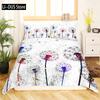 Colorful Dandelion Duvet Cover Full Size, Bedding Set 3pcs for Kids Girls Woman Adult Room Decor, Comforter Cover 2 Pillowcases