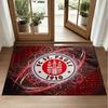 FC St. Pauli Football Design Crystal Velvet Rug Soft Decorative Mat for Bedroom Entrance