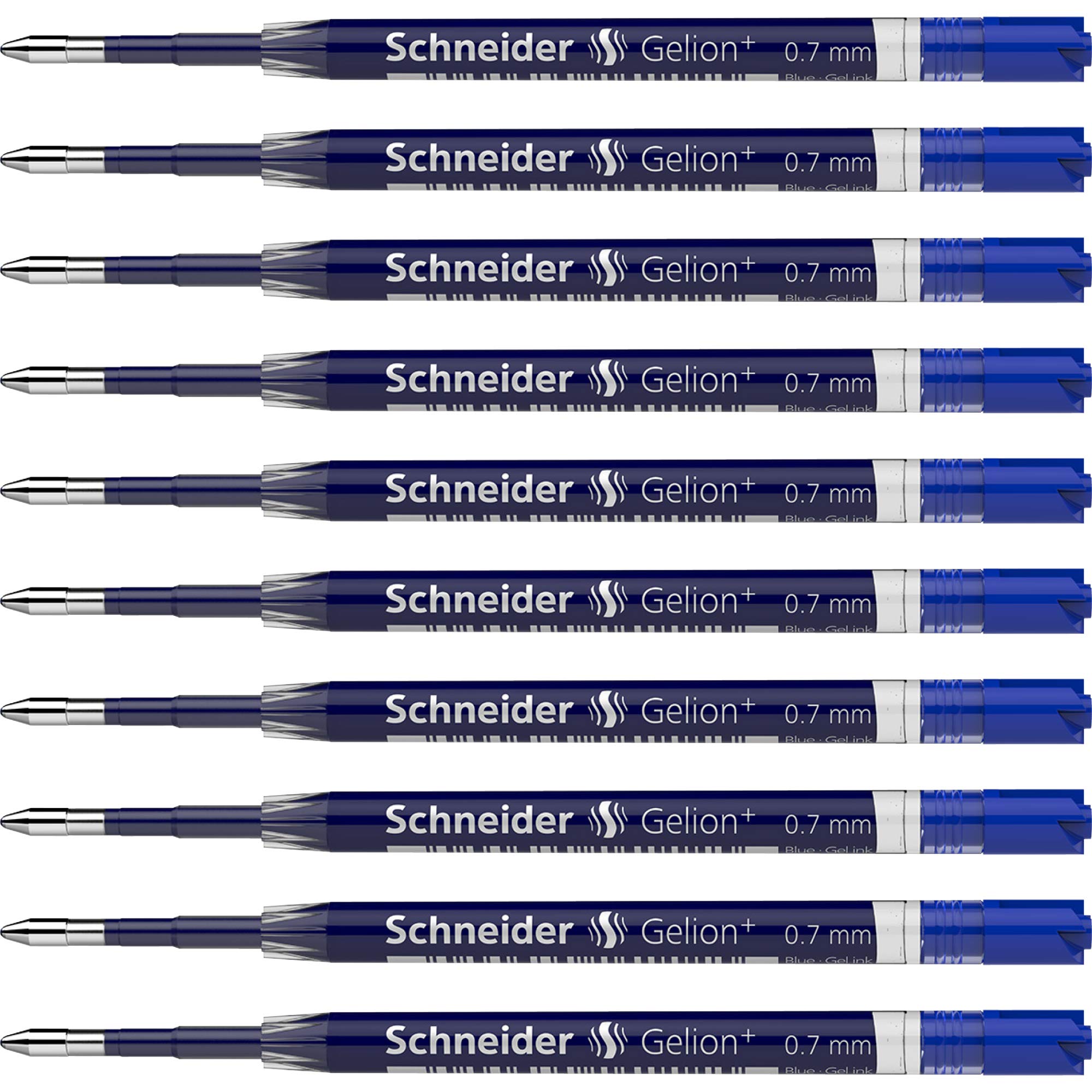

Schneider Ballpoint Pen Gel 1 Box of Gelion+ Refills, 0.7mm Ink, (Pack 10) (Blue)