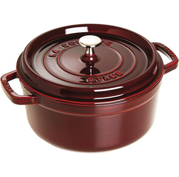 Cocotte Zwilling Staub, Round, with Steamer, 26 Cm, Grenadine, 5.2 L (40510-600-0)