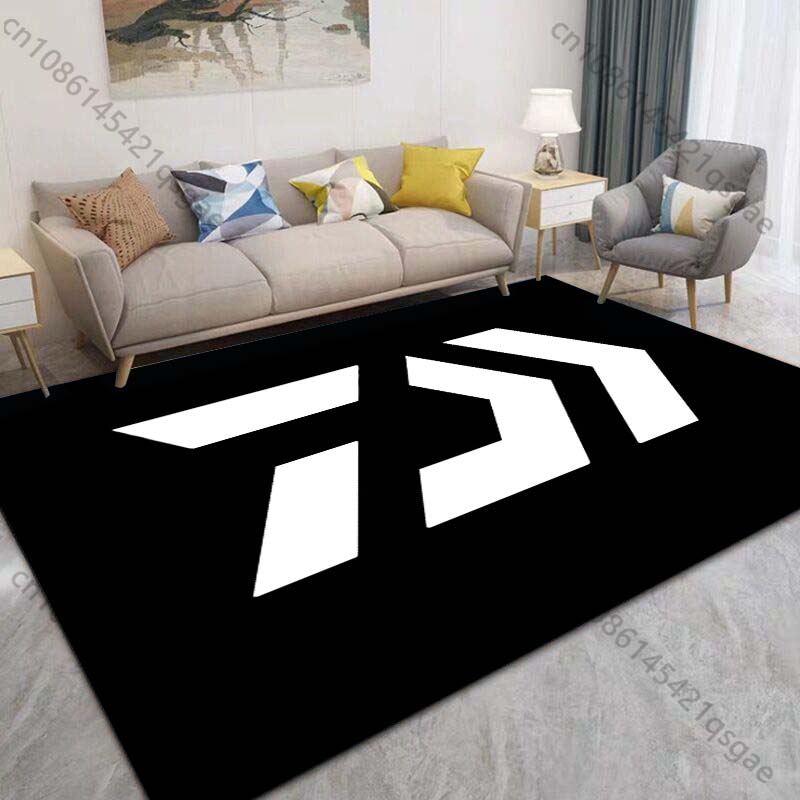 

6 Styles D-Daiwa Fishing Pattern Carpet for Living Room Bedroom Sofa Home Decor Non-slip Floor Mat Coffee Tables Area Rug 40x60cm