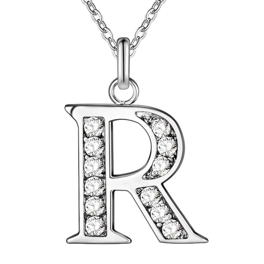 Explosive Jewelry Export Silver Jewelry Necklace 26 Letter Necklace A-Z Accessories