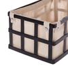 Black Metal Storage Basket with Removable Liner Rectangle Design Small Item Organization Shelf Home Decor Farmhouse Style