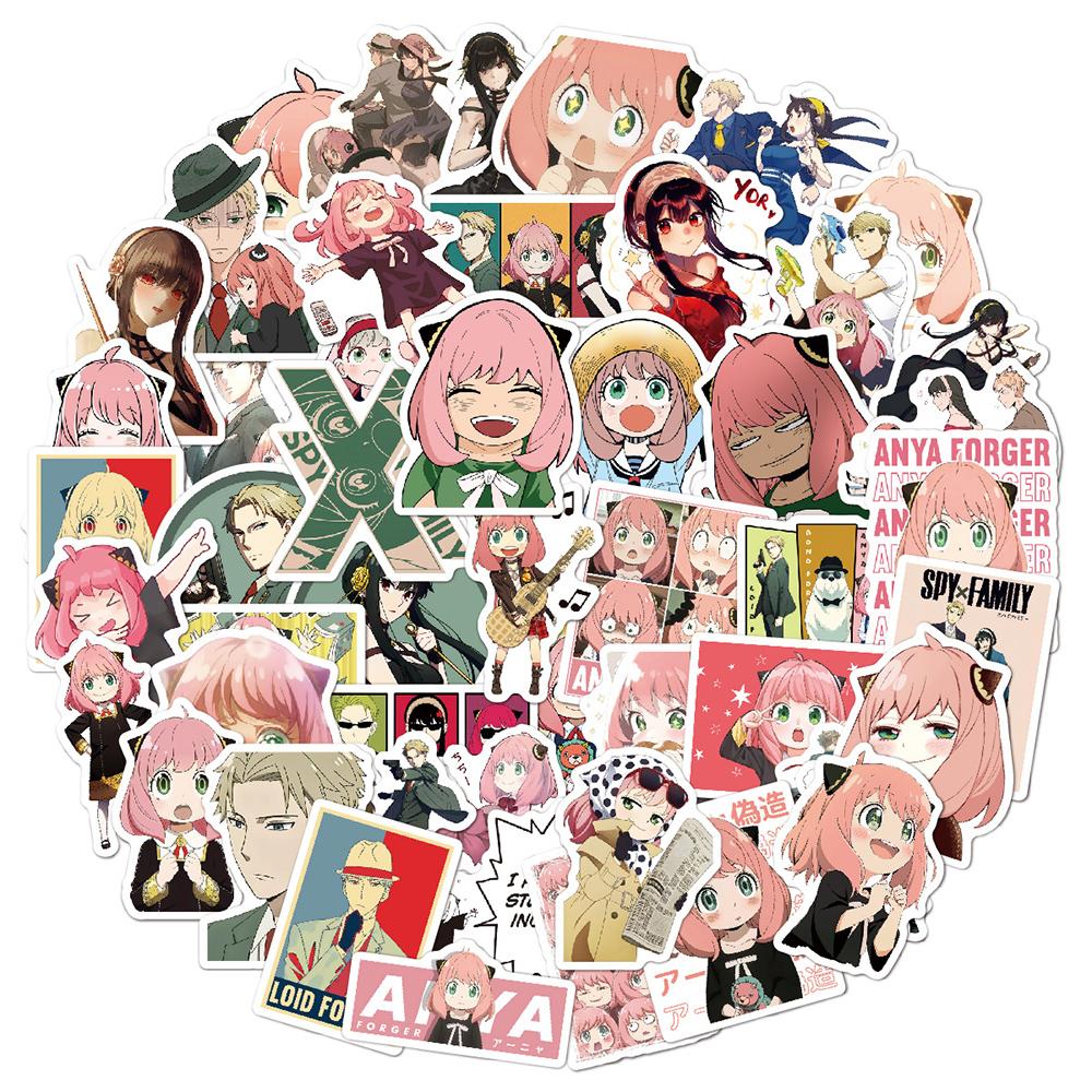 10/30/50/100pcs Japanese Comic SPY×FAMILY Cartoon Stickers Cool Anime Decals DIY Notebook Suitcase Car Cute Anya Forger Sticker
