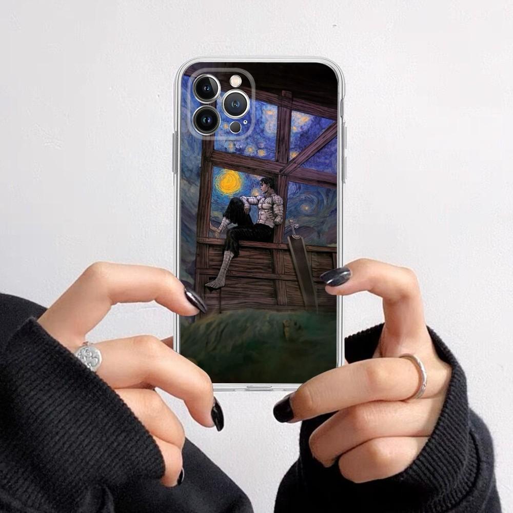 Berserk Comics Anime Phone Case For iPhone 15 14 11 12 13 Mini Pro XS Max Cover 6 7 8 Plus X XR SE 2020 Funda Shell