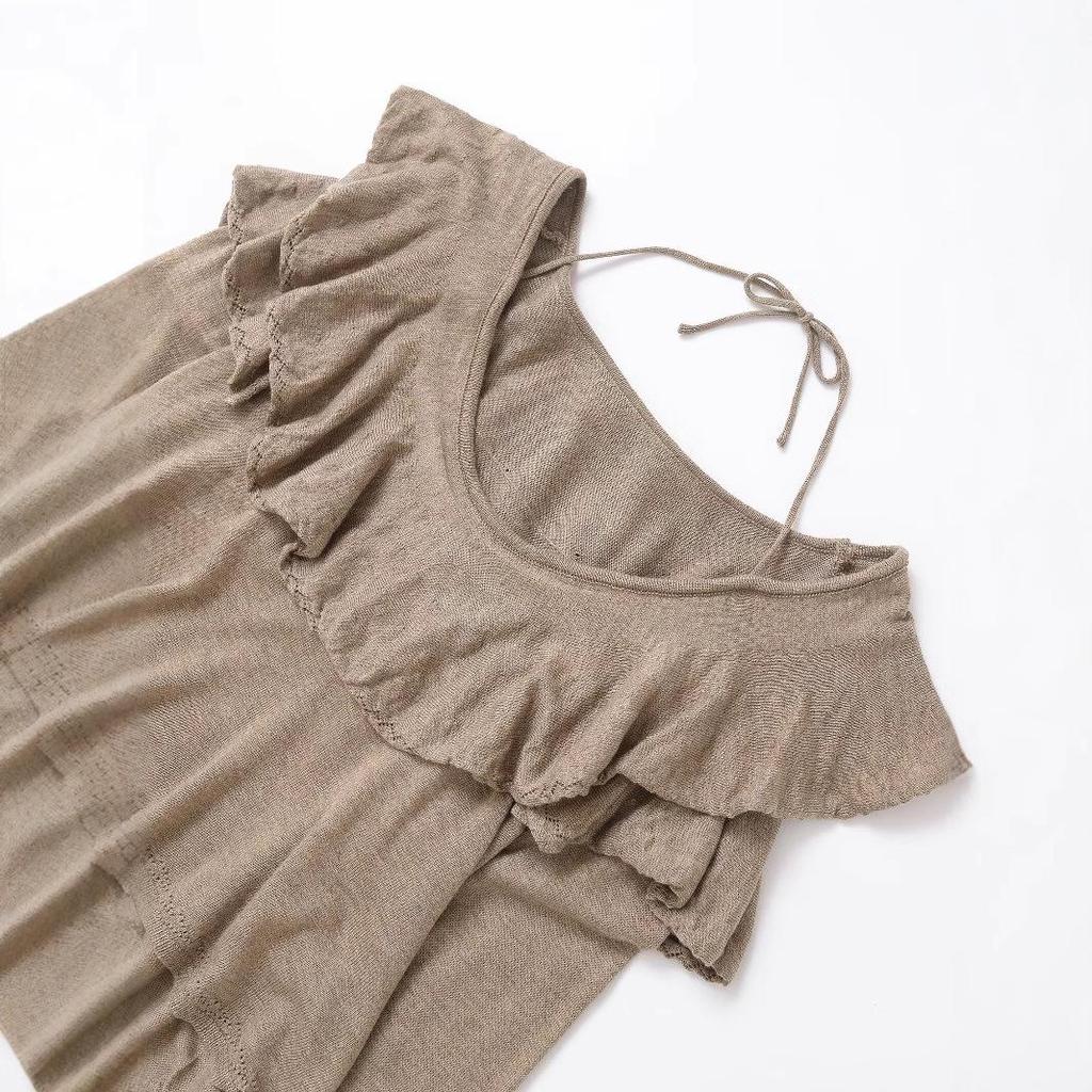 2025 Spring Women's European & American Style Layered Knitted Sweater