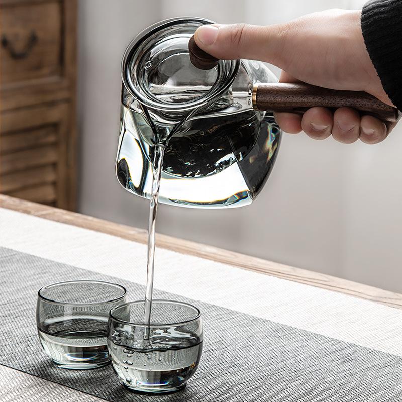 Japanischer Stil Mufeng, Glas-Teekanne, Haushalt hitzebeständig hohe Temperatur, Filtereinsatz, Blumenteekanne, Teeset, Teebereiter