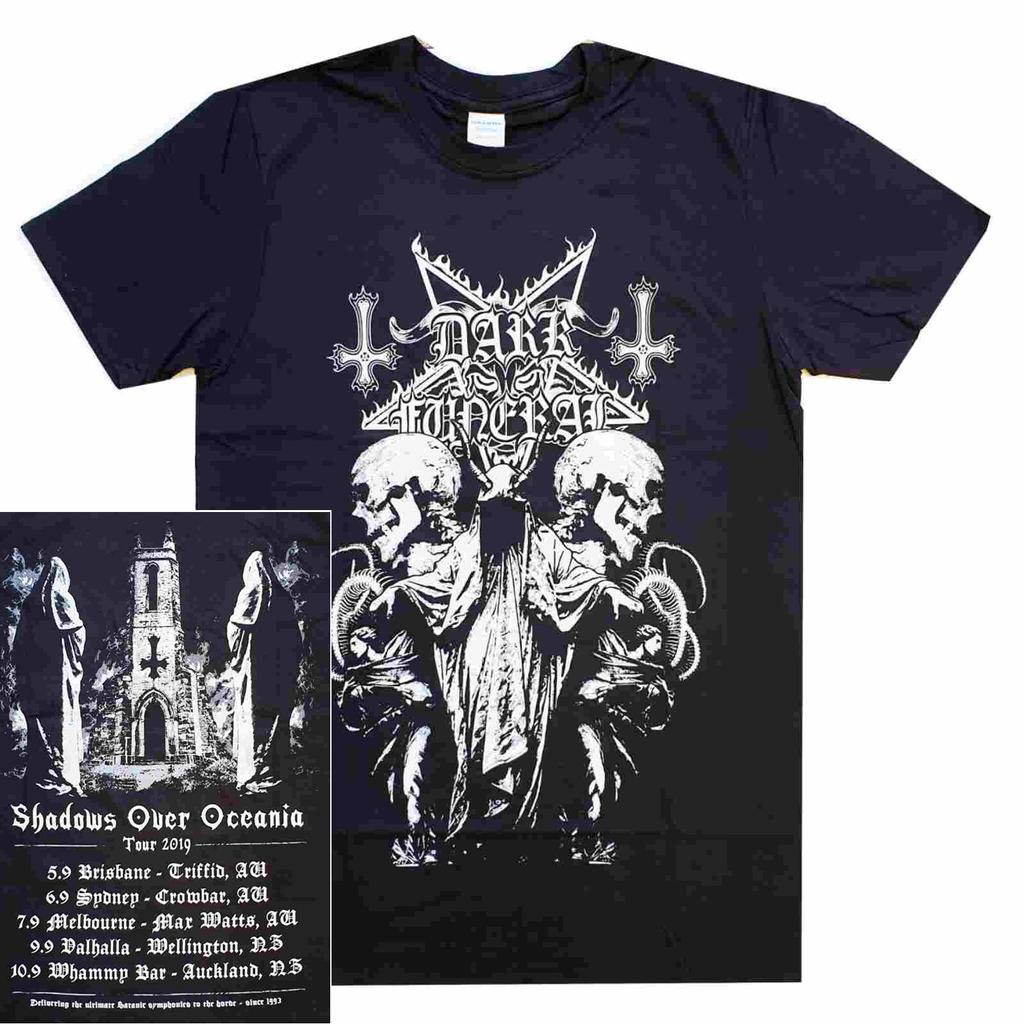 Dark Funeral Shadows Over Oceania Tour Shirt S-XL Black Metal Official T-shirt