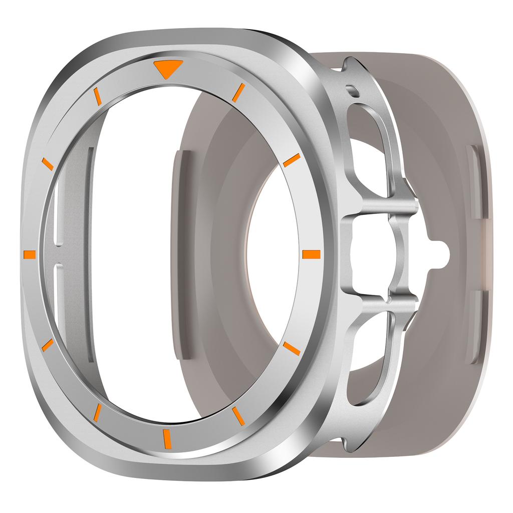 Hülle für Samsung Galaxy Watch Ultra 2025/7 47mm Metall+PC Bumper mit Skala für Galaxy Ultra 47mm Schutzschale Abdeckung