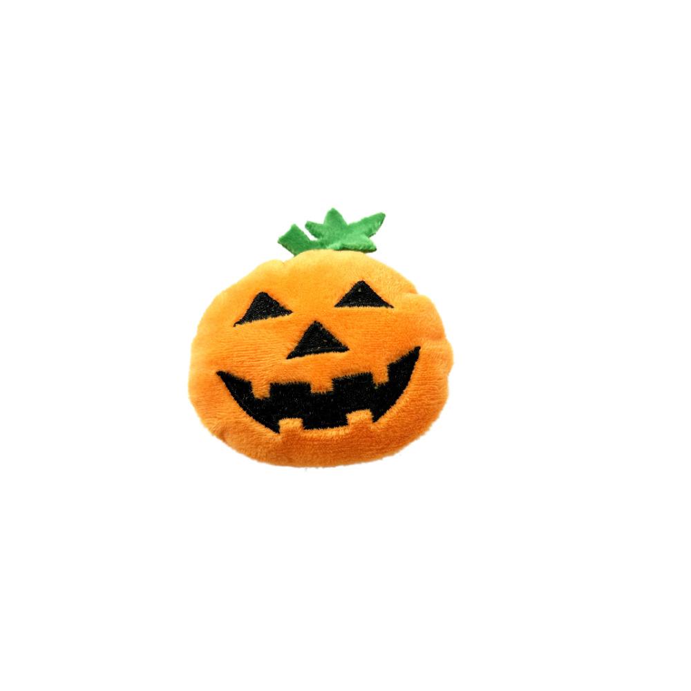 

Halloween Cat Toys Large Cute Pumpkin Ghost Face Interactivity Plush Dog Toys Soft Durable Teething Cleaning Teeth Pet Supplies 7x7.5cm