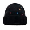 Embroidered Wool Hat for Women In Autumn and Winter Korean Version of Warm Knitted Hat Showing Face Small Ear Protection Bag Head Cold Hat for Men