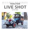 Spary 1/24 Walking Tractor Alloy Diecast Metal Model Sound and Light Old Spray Paint Toy Birthday Present for Childrens Kids Toy