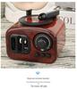 Mini Retro Gramophone Music Box - Rotating Record Player Ornament for Children's Holiday & Living Room Decor