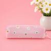 Flower Pencil Case, Large Capacity PVC Pen Pouch, Waterproof Stationery Bag for Students, School Supplies Organizer