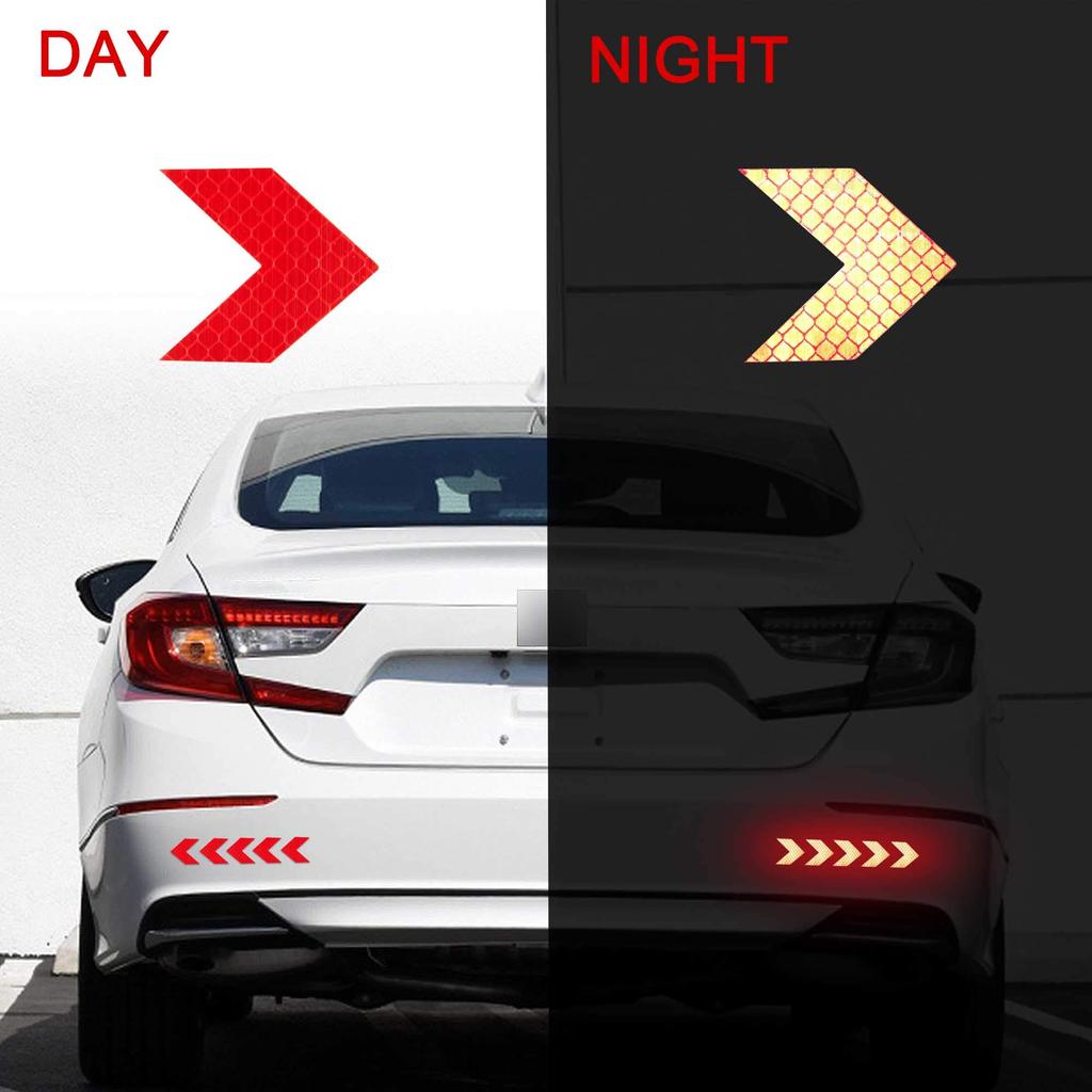 TOMALL 20 Strong Reflective Arrow Decal for Car High Brightness Night Visibility Diamond Grade