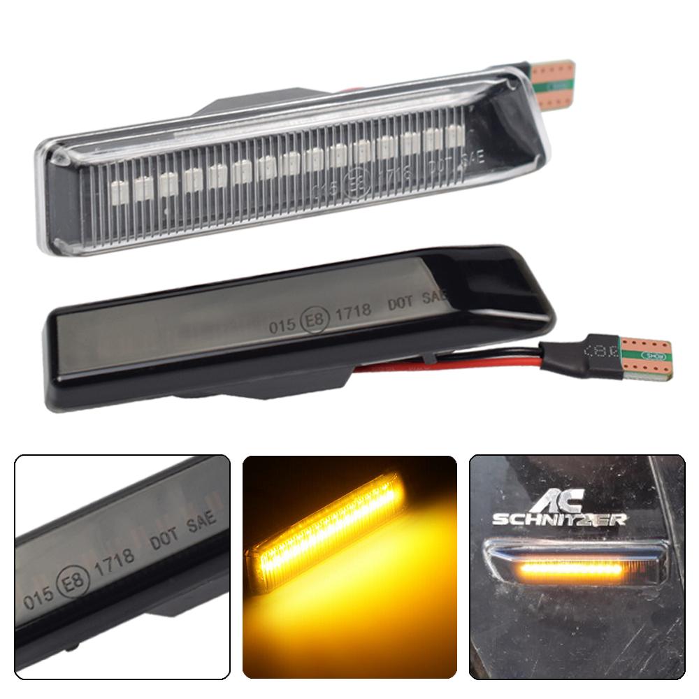 אור איתות דינמי LED לב.מ.וו X5 E53 3 סדרה E36 סמן צד מהבהב מהבהב מים זורמים אור מהבהב