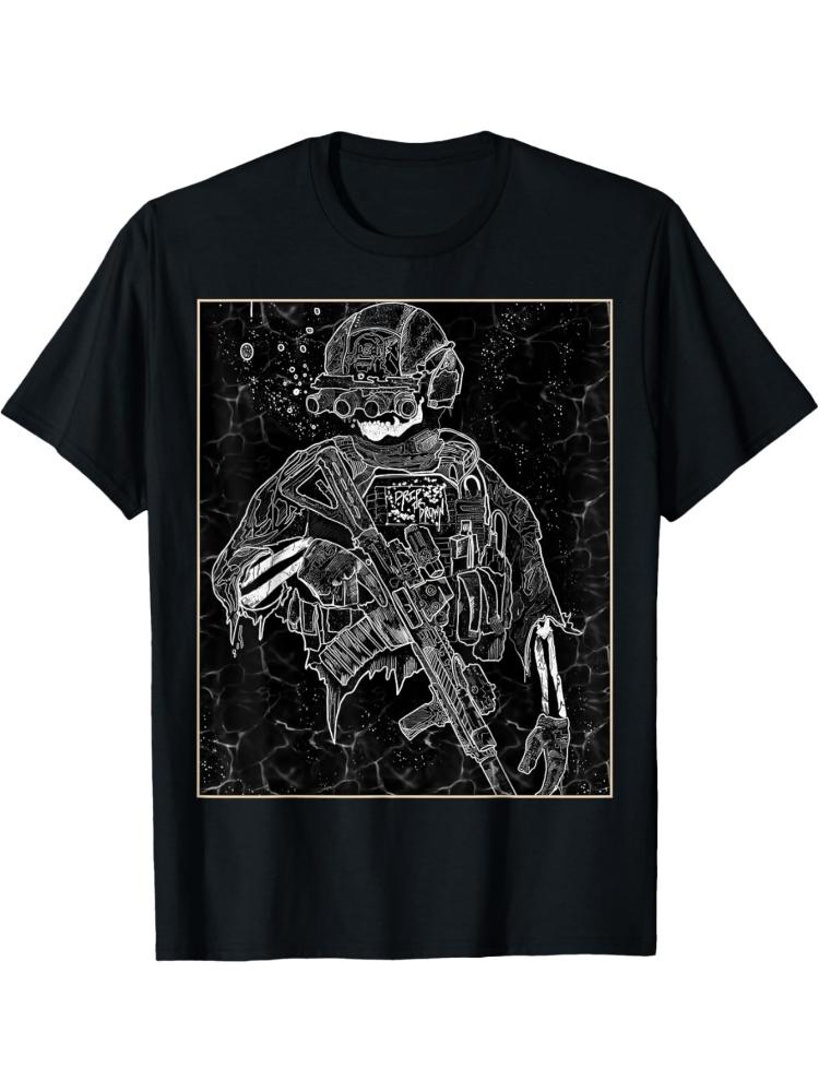 Night Vision NVGS Graphic Military Pattern Design 100 Cotton Oneck Short Sleeve Summer Casual Mens Printed Tshirt