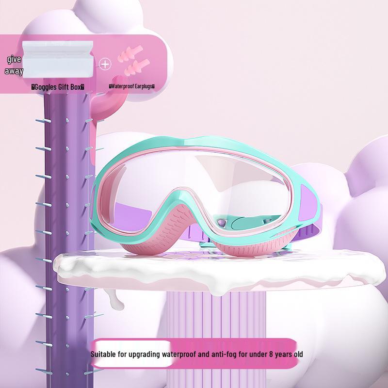 Kids  Waterproof Swimming Goggles - Anti-Fog, Stylish, Comfortable, Large Frame