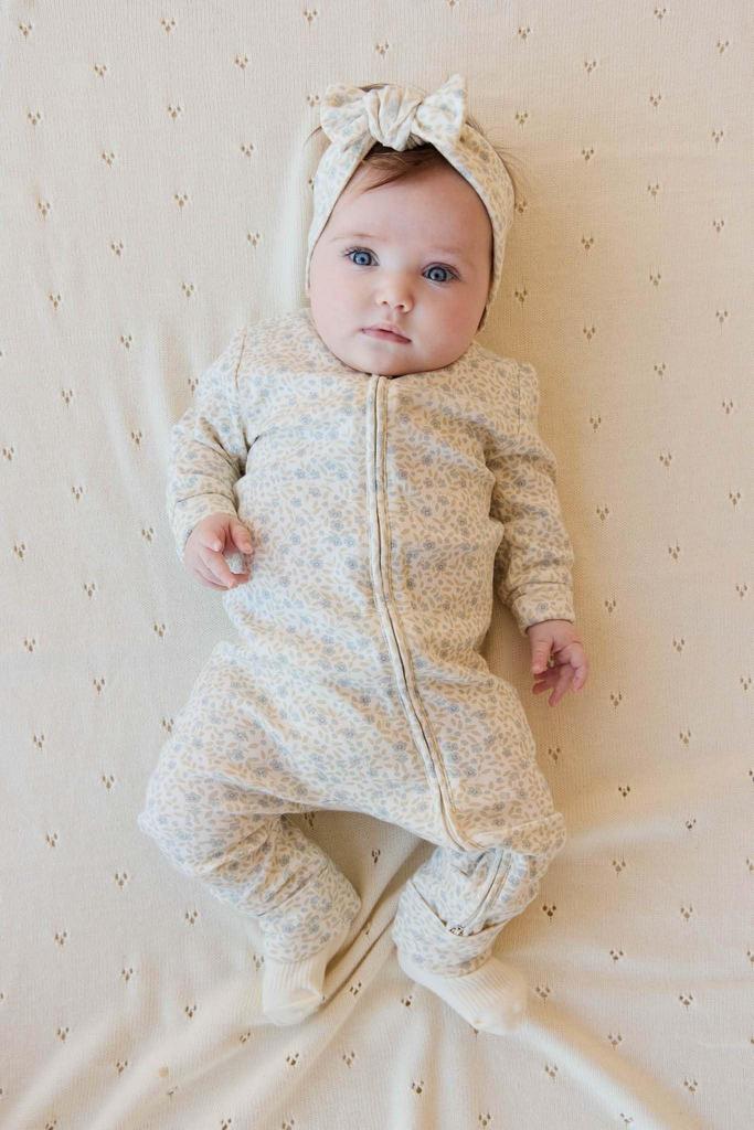 Jamie Kay Organic Cotton Elodie Size 60 Romper, Whisper, White, JBCO251175, Baby,