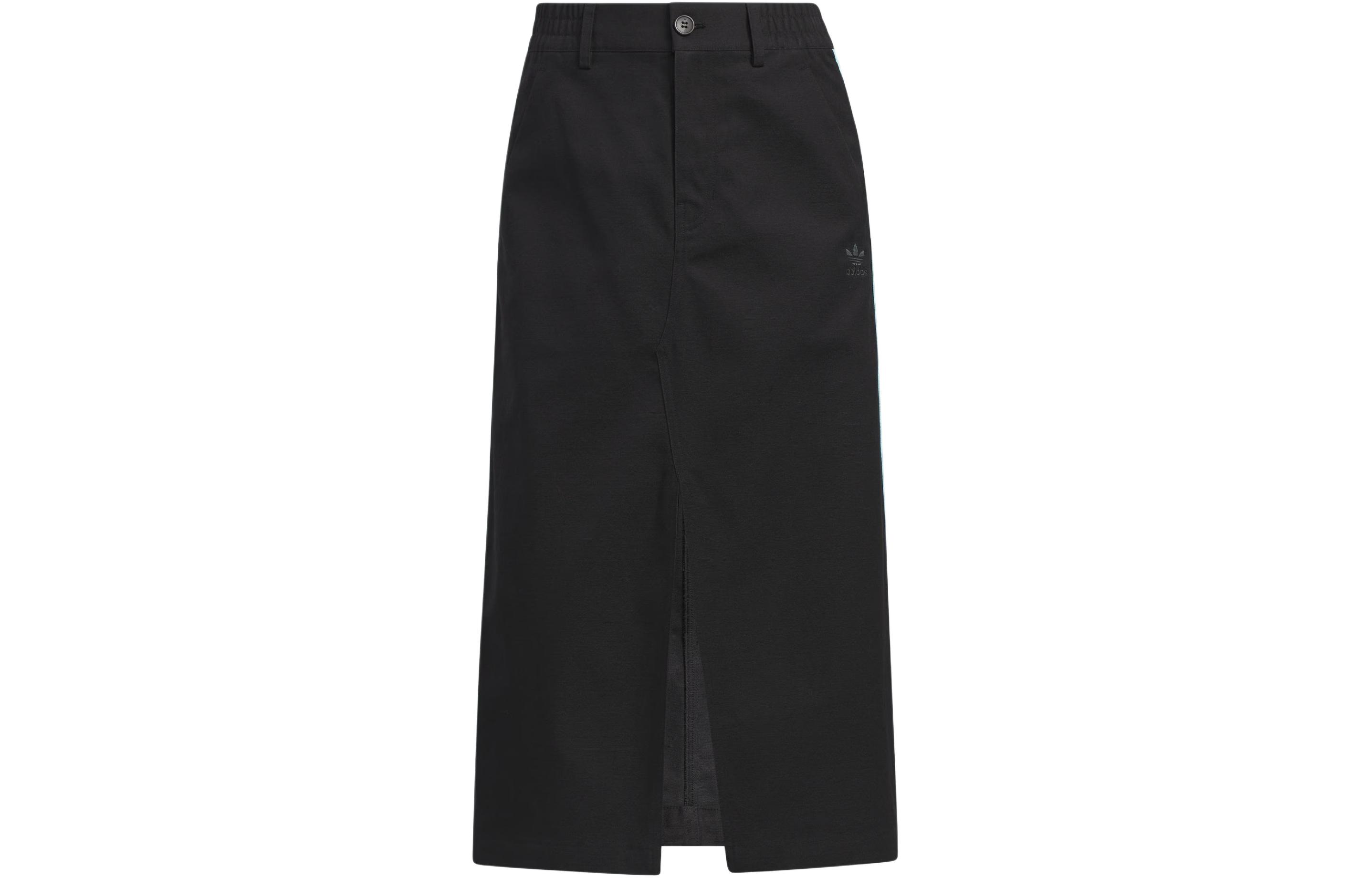 Adidas Originals SS24 V Day Skirt Casual Long Skirt Women s Black JE3493 XS