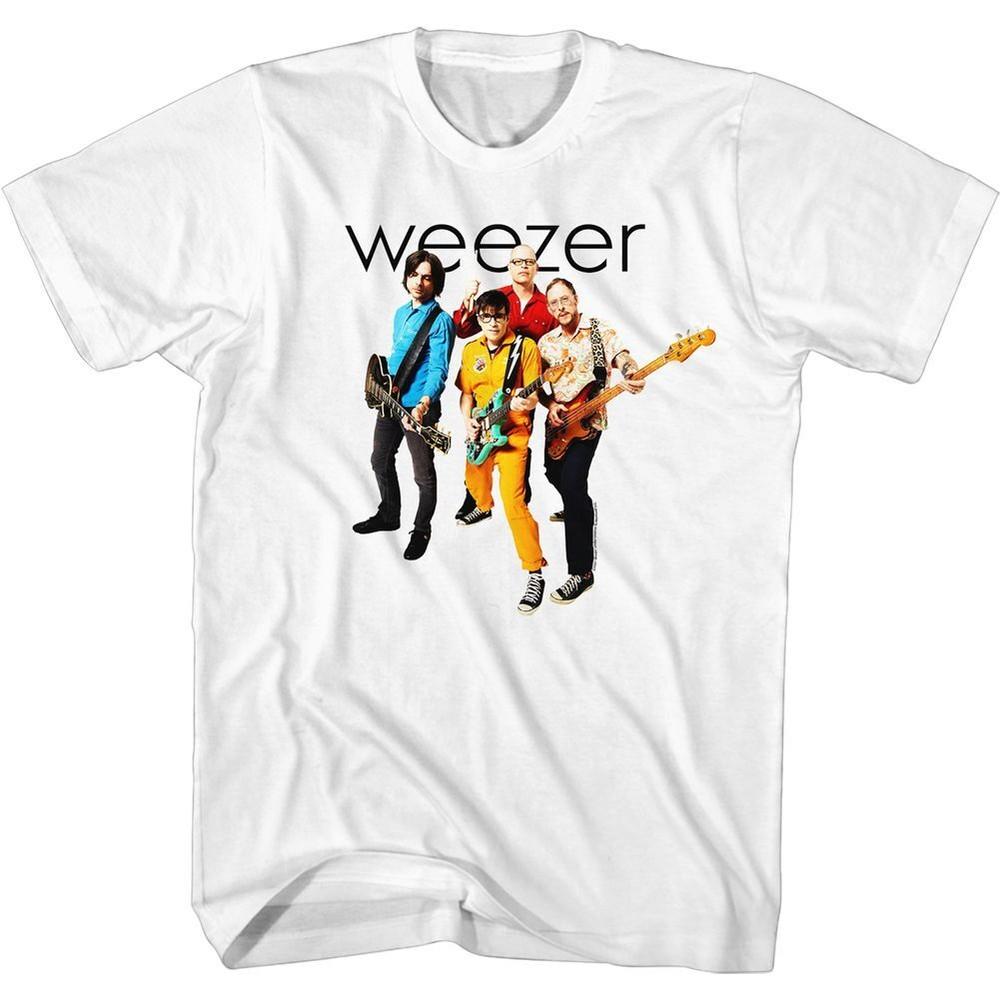 Weezer The Band White Alternative Rock Music Band Shirt S