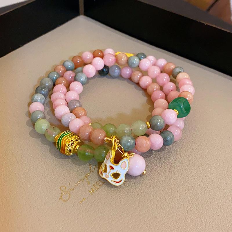 Elegant Chinese Vintage-Inspired Beaded Bracelet: Modern Luxury Women’s Jewelry