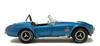Solid Shelby Cobra Miniature Car 1/18 Scale SHELBY COBRA 427 S/C 1965 (Metallic Blue) Non-Opening Hood