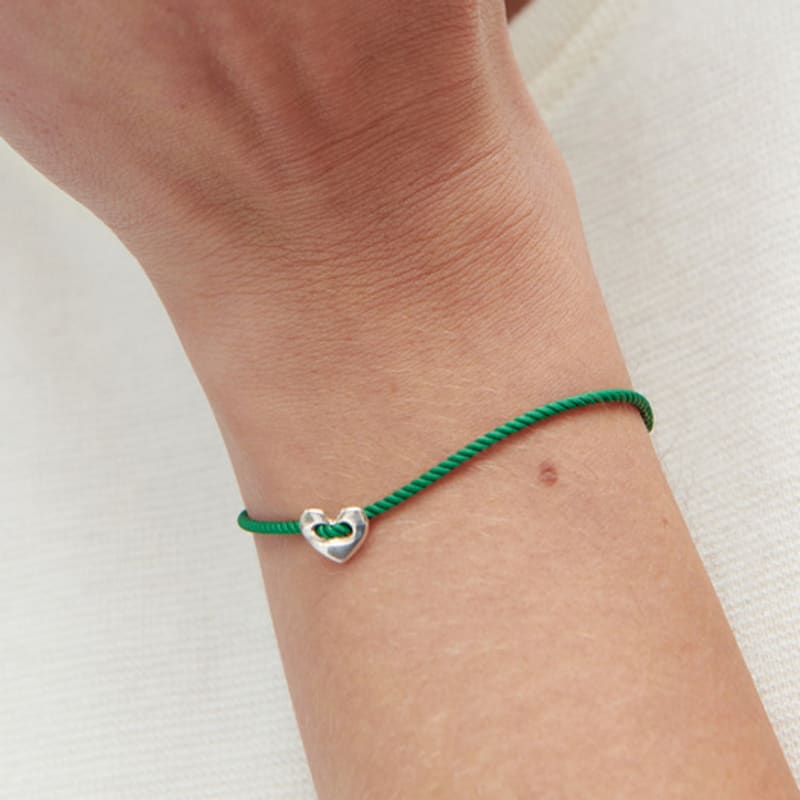

Браслет MATIAS нитка серця (Зелений) Green