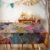 Bohemian Pattern Rectangle Table Cloth for Table Decor Holiday Party Waterproof Reusable Tablecloth for Table Kitchen Dining