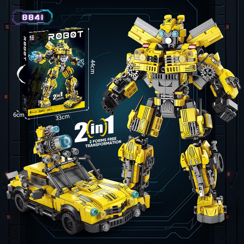 

Трансформирующийся Механический Автомобиль Робот Игрушка: Совместимо с Lego, Gundam, Bumblebee, Optimus Prime