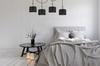 MODERN CEILING HANGING LAMP BLACK LED LAMP