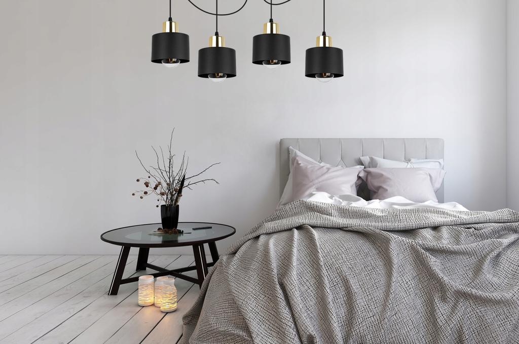 MODERN CEILING HANGING LAMP BLACK LED LAMP